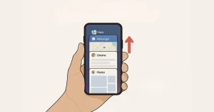 Image demonstrating how to turn off background apps on a smartphone.